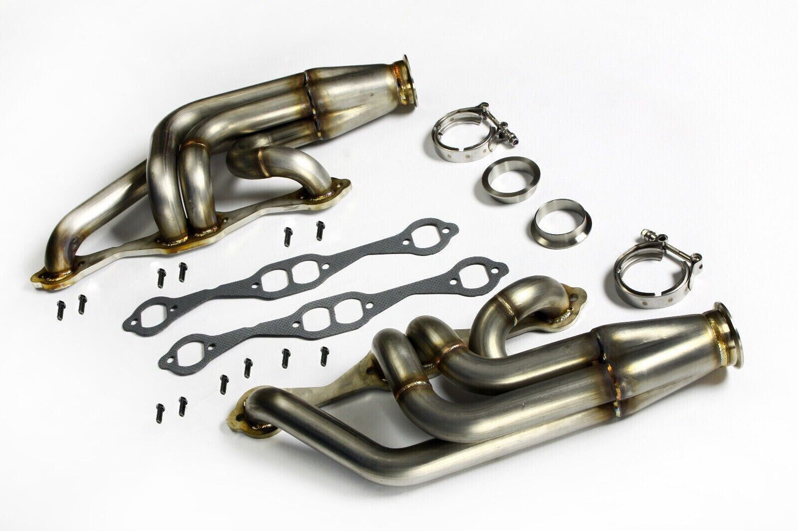 DUAL Turbo Headers for Chevy Chevelle Malibu A-Body SBC 350 Small Block V8