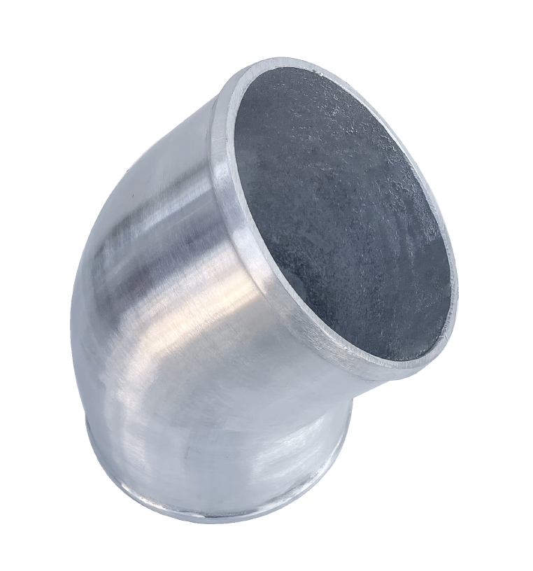 XS-POWER Polished Cast Aluminum 45 Degree 5" OD Elbow Pipe Tube Turbo