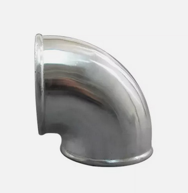HUGE 90 4" Cast Aluminum Elbow 90 Degree Pipe Tube Polished Turbo Elbow BOOST!