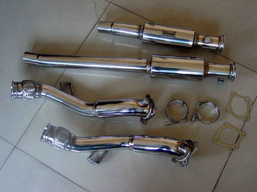AUDI S4 B5 2.7L V6 TURBO DOWNPIPES RESONATED 97-02