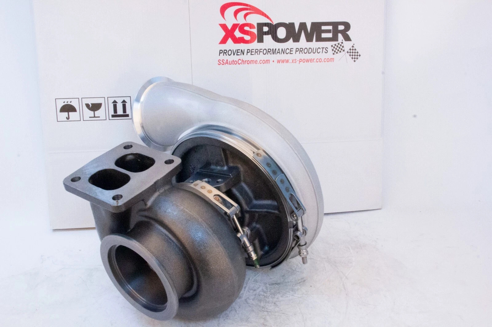 T6 Twin Scroll 1.32 A/R S400/S488 88mm Billet Turbo Charger 5" Vband EXHAUST OUT