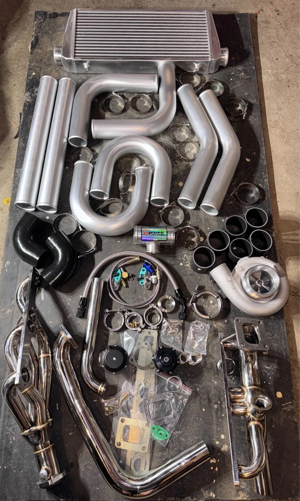 XS-POWER SBC GT45 turbo kit small block Chevy V8 88-98 Chevy GMC truck turbo system complete kit