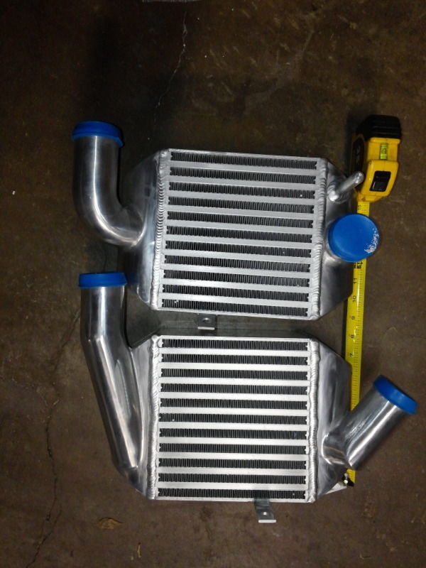 RS6 STYLE 97-02 AUDI S4 SMIC B5 QUATTRO 2.7T ALUMINUM BI-TURBO INTERCOOLER