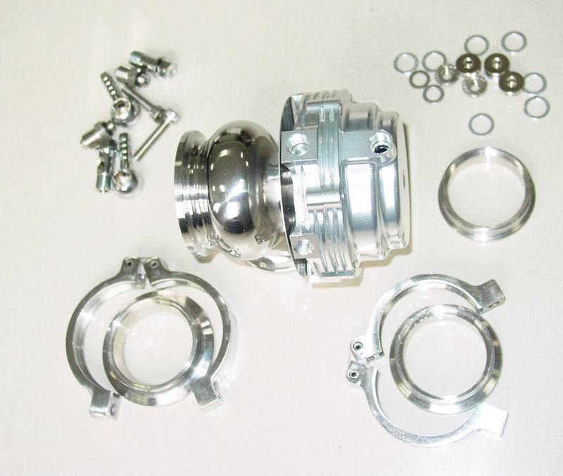 SILVER 44mm V-Band External WATER COOLED Turbo Wastegate