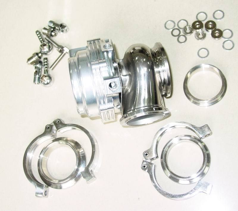 SILVER 44mm V-Band External WATER COOLED Turbo Wastegate