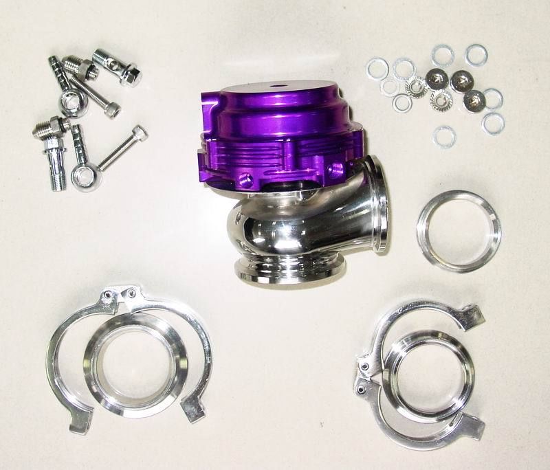 PURPLE 44mm V-Band External WATER COOLED Turbo Wastegate