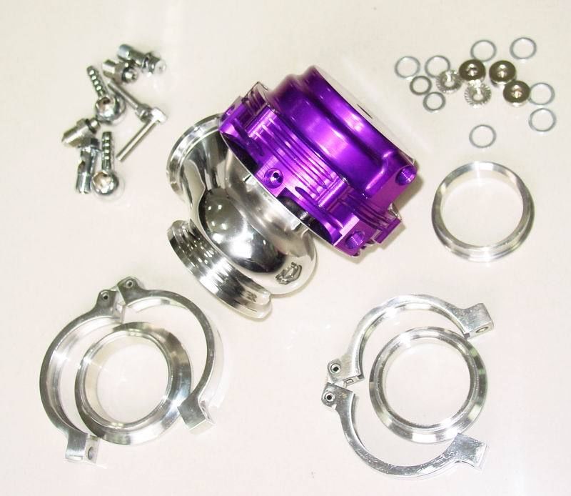 PURPLE 44mm V-Band External WATER COOLED Turbo Wastegate