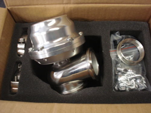 44MM Silver External Turbo Wastegate 8Psi V-Band Civic B16 B18 Integra Supra