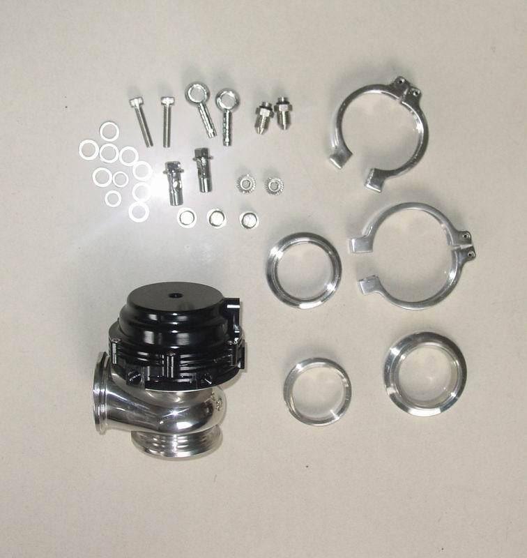 BLACK 44mm V-Band External WATER COOLED Turbo Wastegate