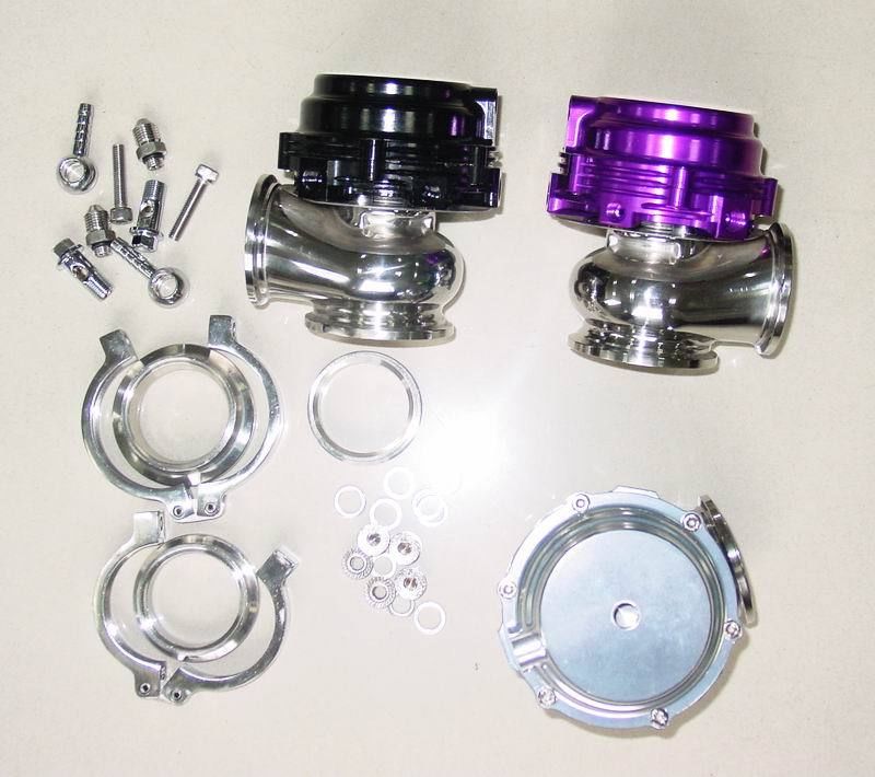 BLACK 44mm V-Band External WATER COOLED Turbo Wastegate