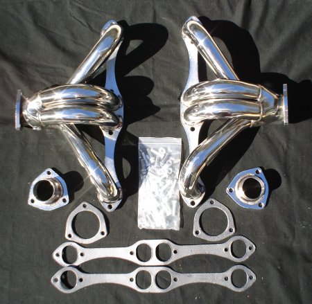 _*SBC*_ CHEVY " STREET ROD " CUSTOM RACE HEADERS