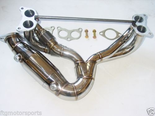 FTG/ XS-POWER Scion FRS FT86 GT86 Subaru BRZ 4-2-1 Header EL SPUN HIGH FLOW CAT