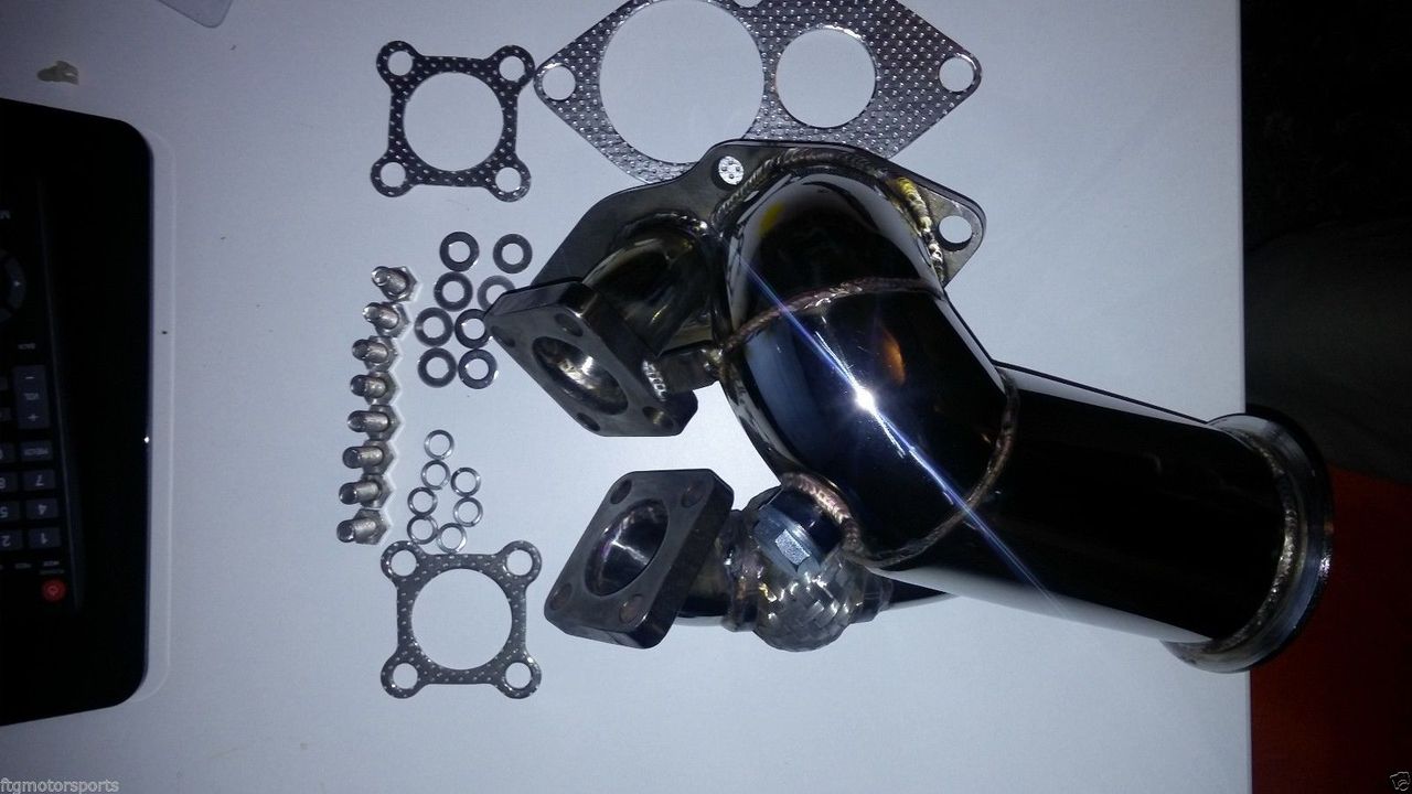 95-99 Eclipse 2G DSM WITH 46MM WG O2 Housing Dump Pipe 4G63 3" v band downpipe