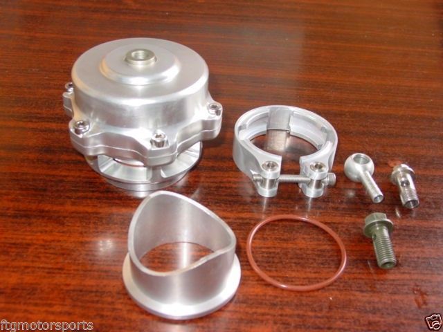 50MM bov 50 TURBO UNIVERSAL BILLET ALUMINUM BLOW OFF VALVE SILVER SPRING+FLANGE