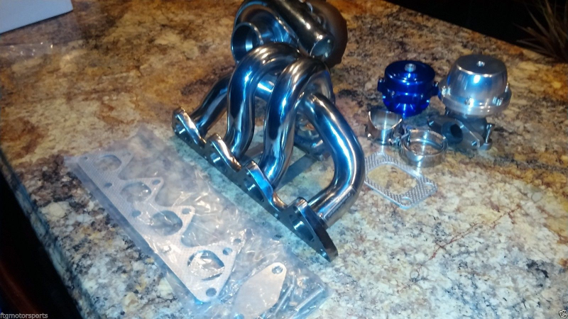 HONDA B-SERIES STAINLESS T3/T4 TURBO KIT B16 B18 B16A2