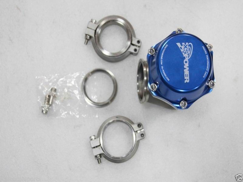50mm VBAND BLUE XS-POWER 50 External Wastegate - 7 psi - BLUE SUPRA