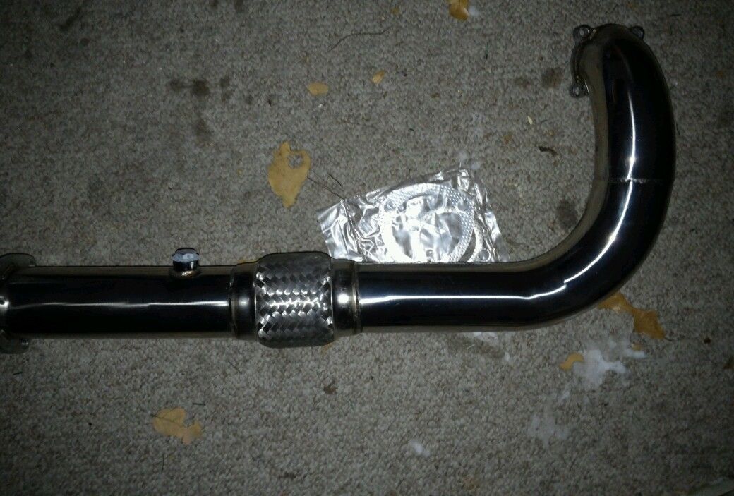 GT35 / GT35R 2.5" T3 4 BOLT FLANGE TURBO STAINLESS EXHAUST DOWN PIPE
