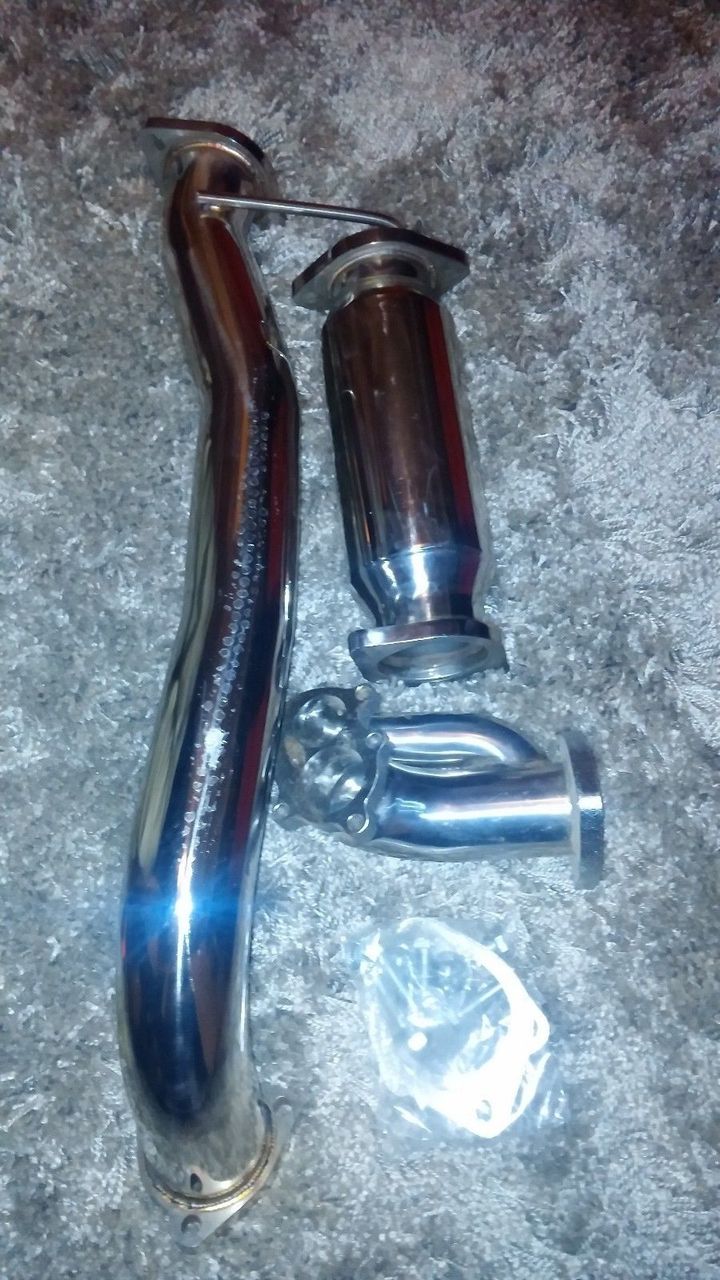 FOR 89-98 NISSAN 240SX S13 S14 3" TURBO DOWNPIPE+MID PIPE+ 3" TEST PIPE NO CAT