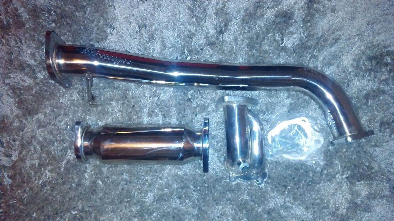 FOR 89-98 NISSAN 240SX S13 S14 3" TURBO DOWNPIPE+MID PIPE+ 3" TEST PIPE NO CAT