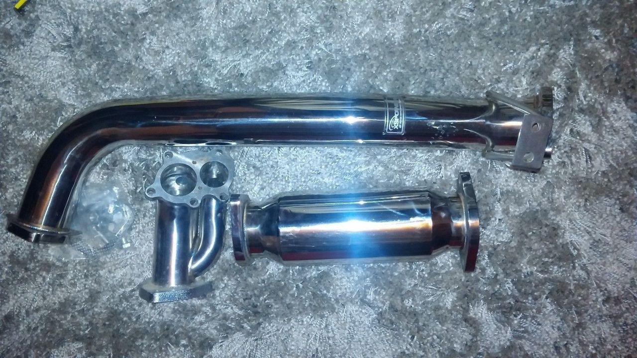 FOR 89-98 NISSAN 240SX S13 S14 3" TURBO DOWNPIPE+MID PIPE+ 3" TEST PIPE NO CAT