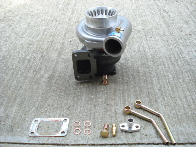 GT35 T3 Turbo Charger Anti-Surge 500+ HP w/ All Accessories 3" V-Band