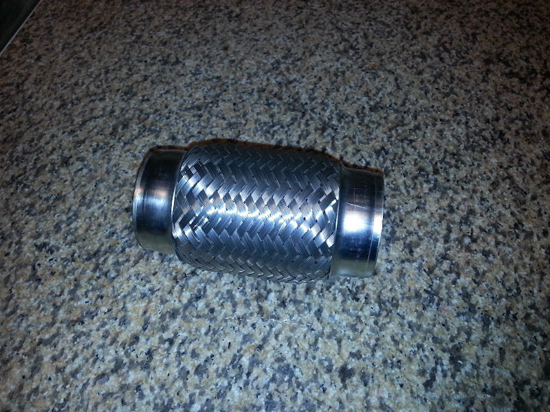 3 in X 10 in STAINLESS STEEL DOUBLE BRAIDED FLEX PIPE EXHAUST