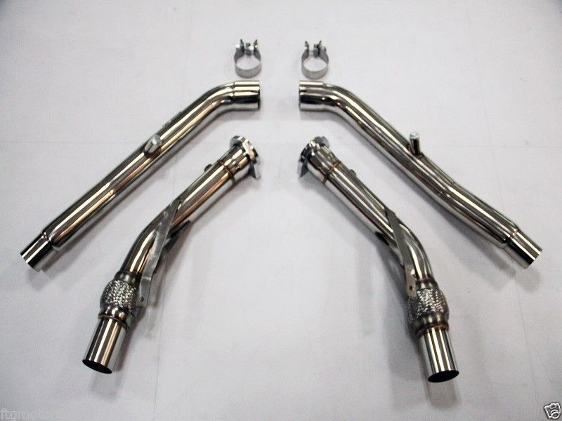 B6 B7 2007 2008 AUDI S4 NON CATTED DOWNPIPES 6 SPEED