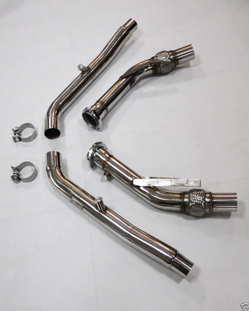 B6 B7 2007 2008 AUDI S4 NON CATTED DOWNPIPES 6 SPEED