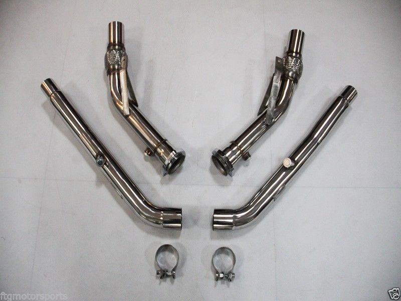 B6 B7 2007 2008 AUDI S4 NON CATTED DOWNPIPES 6 SPEED