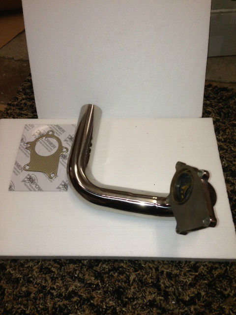 Custom Honda SS Universal T3 T4 5 bolt Stainless Steel Downpipe / GASKET
