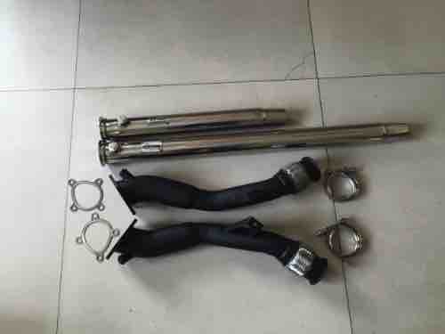 RS6 BRAIDED FLEX 1.8mm B5 S4 2000 JET-HOT COATED 2.7L TT DOWNPIPES