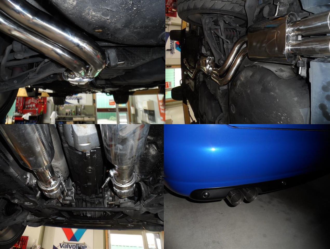 TWIN 2 TURBOBACK B5 S4 200 CELL SPUN CATTED DOWNPIPES TURBO BACK