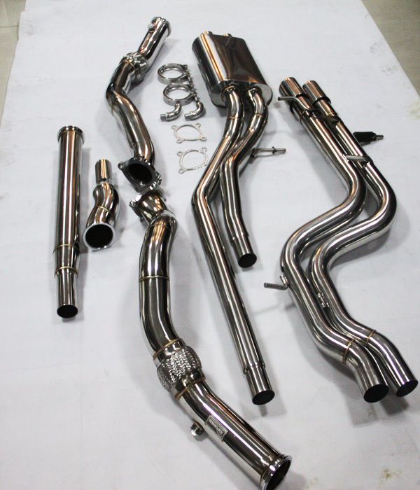 AUDI S4 2.7L SINGLE  Muffler Turbo-back Downpipes and Exhaust Catback