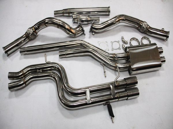 AUDI S4 2.7L SINGLE  Muffler Turbo-back Downpipes and Exhaust Catback