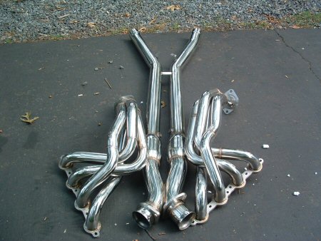 CORVETTE C6 RACE HEADERS AND 3" X PIPE