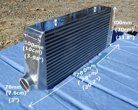 24 X 12 X 4" FRONT MOUNT INTERCOOLER II
