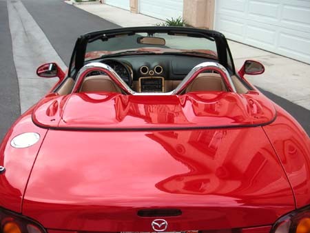 MIATA MX5 / CUSTOM STAINLESS DUAL HOOP ROLL BAR