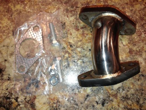 38MM WG Wastegate TURBO RELOCATER STAINLESS STEEL ELBOW TUBE PIPE II
