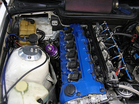 60MM V BAND TURBO WASTEGATE with 8.9 PSI SPRING INSTALLED Blue