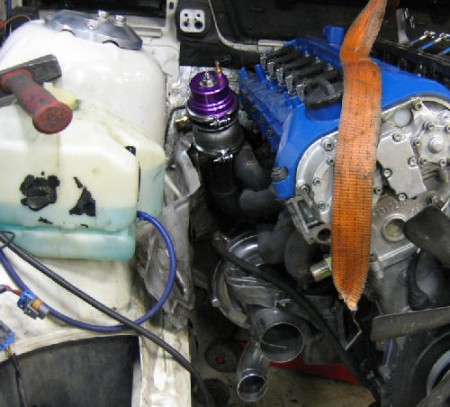 60MM V BAND TURBO WASTEGATE with 8.9 PSI SPRING INSTALLED Purple