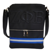 Zeta Phi Beta Sorority Cross Body Bag- Black