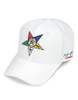 Order of the Eastern Star OES Hat-Organization Symbol-White
