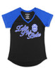 Zeta Phi Beta Sorority V-Neck-Black/Blue