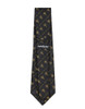 Mason Masonic Necktie- Square and Compass-Black/Gold