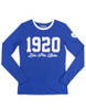Zeta Phi Beta Sorority Long Sleeve Shirt- Founding Year-Heart-Blue