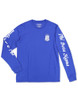 Phi Beta Sigma Fraternity Long Sleeve Shirt-English Spelling-Blue