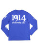 Phi Beta Sigma Fraternity Long Sleeve Shirt-English Spelling-Blue