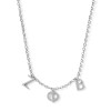 Zeta Phi Beta Sorority Necklace- Sisters Forever- Three Greek Letters