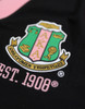 Alpha Kappa Alpha AKA Sorority Sequin Cardigan- Women’s- Black/Pink