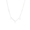 Alpha Epsilon Phi AEPHI Sorority Sisters Forever Necklace- Silver